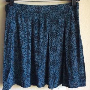 F21 Teal Pleated Skirt